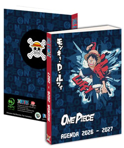 Agenda scolaire journalier 2026/2027 La plume dorée - 12 x 17 cm - One piece