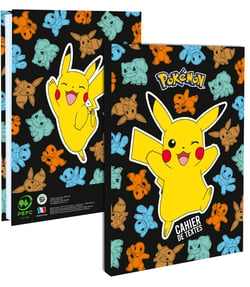 Cahier de textes 2026/2027 La plume dorée - 15,5 x 21 cm - Pokemon