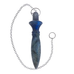 Pendule égyptien Thot gravé - Labradorite