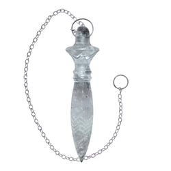 Pendule égyptien Thot gravé - Cristal de roche