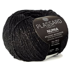 Pelote de fil à tricoter - Plassard - Numia - Noir 99