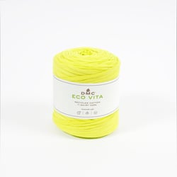 Pelote de fil à tricoter 100 % coton - DMC - Eco Vita T-shirt - Lemon