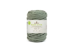 Pelote de fil à tricoter 100% coton - DMC - Eco Vita 12 - Green 085