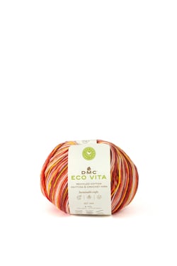 Pelote de fil à tricoter - DMC - Eco Vita 3 - Multicolore 606