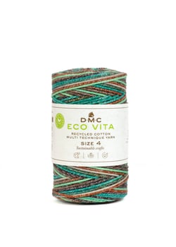 Pelote de fil à tricoter - DMC - Eco Vita 4 - Multicolore 105