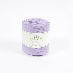 Pelote de fil à tricoter 100 % coton - DMC - Eco Vita T-shirt - Lilac