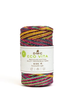 Pelote de fil à tricoter - DMC - Eco Vita 4 - Multicolore 107