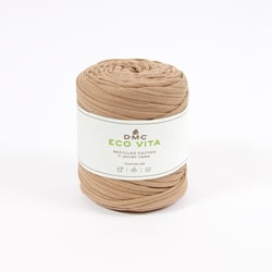 Pelote de fil à tricoter 100 % coton - DMC - Eco Vita T-shirt - Camel