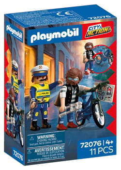 PLAYMOBIL® - Policier et voleur de vélo - 72076 - Les policiers