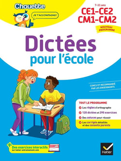 Chouette entraînement : Dictées pour l'école - CE1, CE2, CM1, CM2