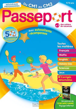 Passeport : Cahier de vacances - Du CM1 au CM2