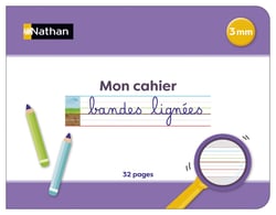 Bandes lignées - Mon cahier 3 mm