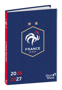Agenda scolaire journalier 2026/2027 Quo Vadis - 12 x 17 cm - Fédération Française de Football