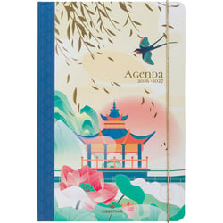 Agenda scolaire semainier 2026/2027 Oberthur - Sakura temple