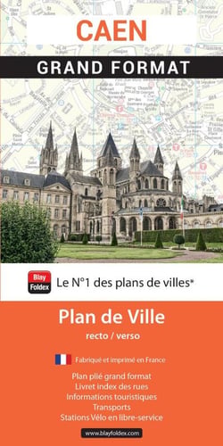 Caen : Grand format : Plan de ville (édition 2026)