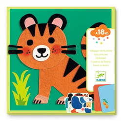 Tableaux en feutrine Djeco - Animaux doux