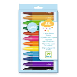 Lot de 12 crayons cire - Djeco