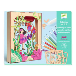 Coloriage sur bois : alizée - Djeco