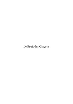 Le Bruit des Glaçons