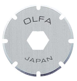 2 lames 18mm "PRB-18" pour cutter rotatif OLFA RTY-4 - Découpe en pointillés