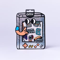 Stickers Omy - Faboulous stickers big - Video games