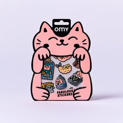 Stickers Omy - Faboulous stickers big - Kitty