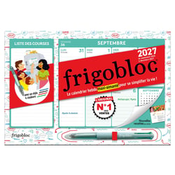 Mini frigobloc : Hebdomadaire : 4 couleurs (édition 2027)
