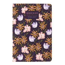 Agenda semainier 2026-2027- Fleurs - 10 x 15 cm - Cultura