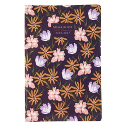 Agenda semainier 2026-2027 - Fleurs - 16 x 24 cm - Cultura