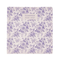 Agenda semainier 2026 -2027- Floral - 16 x 16 cm - Cultura