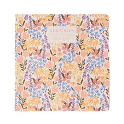 Agenda semainier 2026 -2027- Fleurs - 16 x 16 cm - Cultura