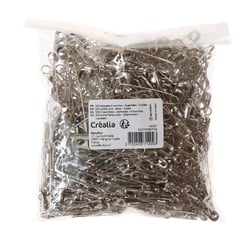 SACHET DE 500 EPINGLES A NOURRICE - ARGENTÉ - 4 TAILLES
