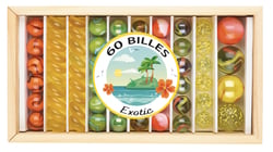 Coffret 60 billes Exotic