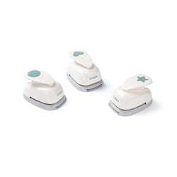 Lot de 3 perforatrices motifs divers Créalia - 3,8 cm