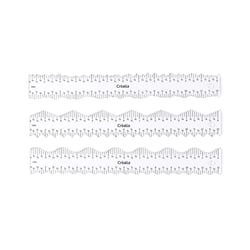 Set de 3 règles à motifs en relief - Créalia