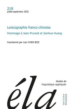 Lexicographie franco-chinoise : Hommage à Jean Pruvost et Jianhua Huang (édition 2025)