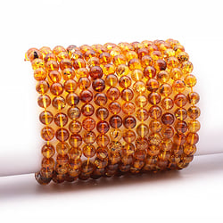 Bracelet Camille Ambiance nature - ambre miel 