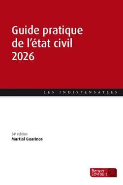 Guide pratique de l'état civil (édition 2026)