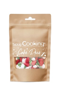 Mix décors sucrés Scrapcooking - Tarte fraise meringuée - 30 g