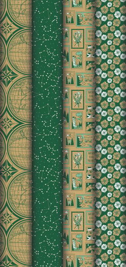 Lot de 2 rouleaux de papier cadeau Clairefontaine - Explore - kraft - 0,70 m