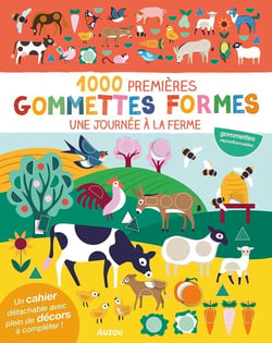 1000 premières gommettes formes une journée à la ferme