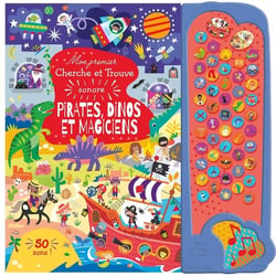 Mon premier cherche et trouve sonore - pirates, dinos et magiciens