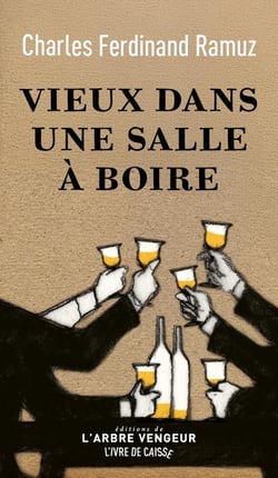Vieux dans une salle à boire