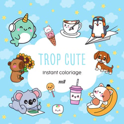 Instant coloriage - Trop cute
