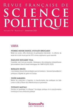 Revue française de science politique n.176