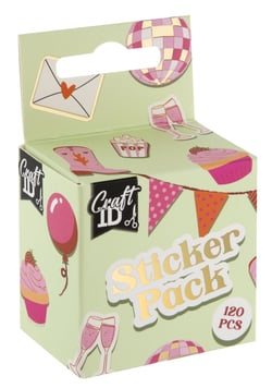 120 stickers Craft ld - en rouleau - fêtes