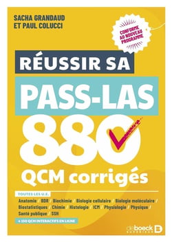 Réussir sa PASS LAS - 880 QCM corrigés : Conforme au nouveau programme
