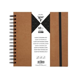 Album Clairefontaine - 20 x 20 cm - 400 feuilles - 200 g/m² - Kraft
