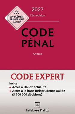 Codes pénal et procédure pénale (édition 2027)