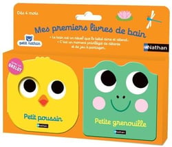 Mes premiers livres de bain : Petit poussin - Petite grenouille